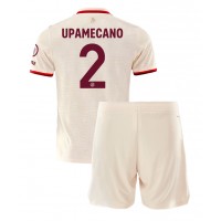 Camisa de time de futebol Bayern Munich Dayot Upamecano #2 Replicas 3º Equipamento Infantil 2024-25 Manga Curta (+ Calças curtas)